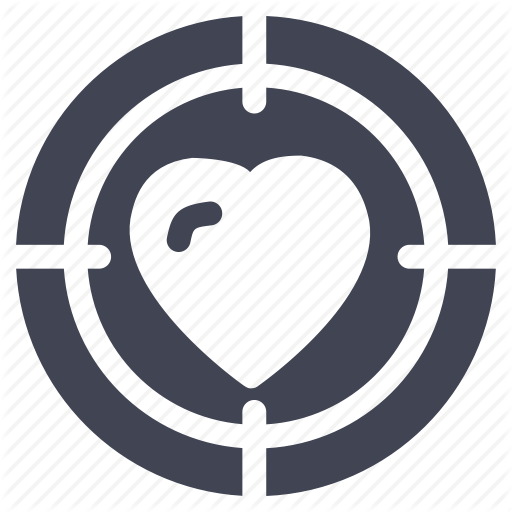 Hunting, Love, Marriage, Search, Target Icon
