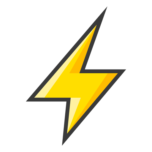 Yellow Lightning Bolt Icon