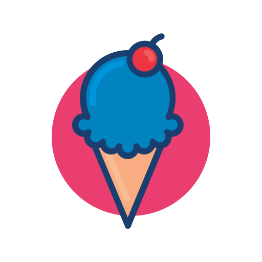 Ice, Cream, Cone, Blue Icon Free Of Super Ice Cream Icons
