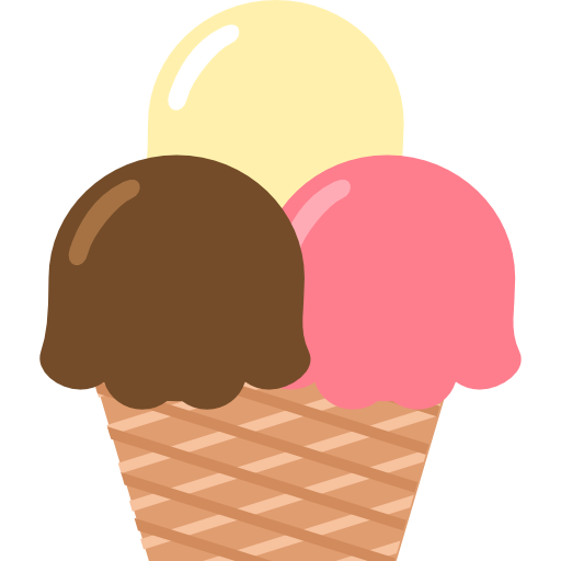 Ice Cream Pack Saddlebrown Icon