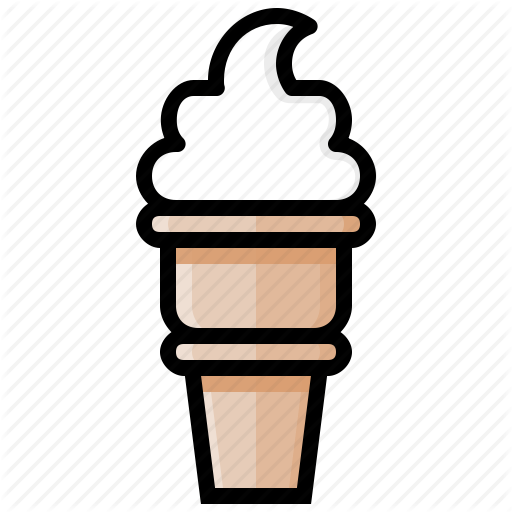 Cone, Cream, Ice, Ice Cream, Sweet, Swirl, Vanilla Icon