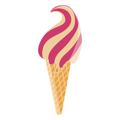 Cone Ice Cream Flat Icon