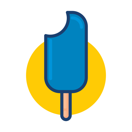 Popsicle, Stick, Ice, Icecream, Dessert, Cream Icon