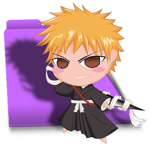 Bleach Chibi Ichigo Folder Icon Free Download As Png