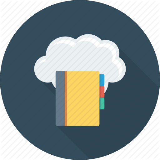 Cloud Computing Flat Circle Shadow Vol