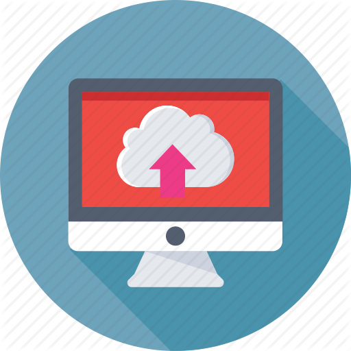 Cloud Computing, Cloud Drive, Icloud, Monitor, Upload Icon