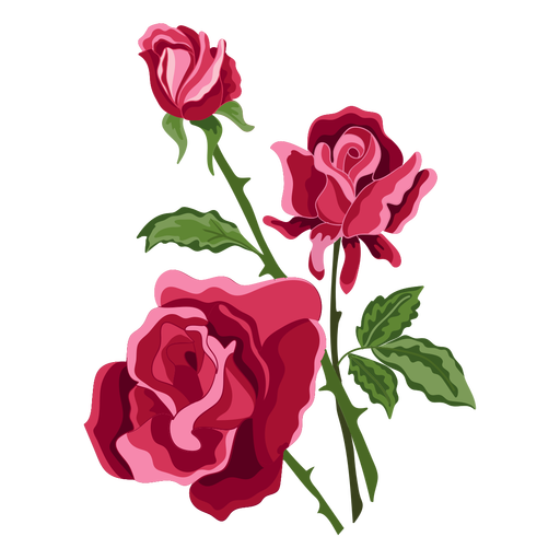 Three Roses Flowers Icon