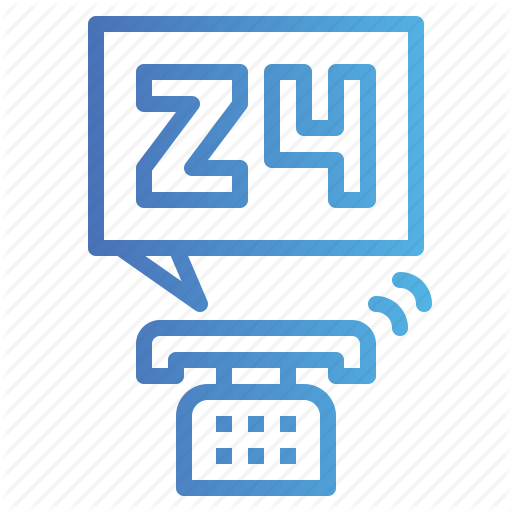 Call, Customer, Hours, Phone, Service Icon
