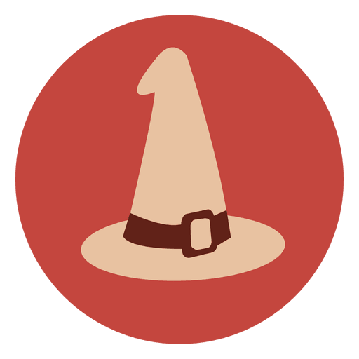 Witch Hat Circle Icon