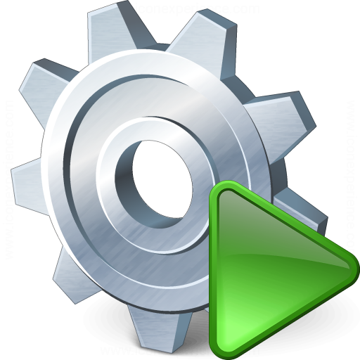 Iconexperience V Collection Gear Run Icon