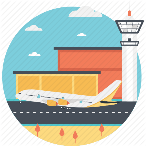 Airplane, Airport, Flight, Ready To Travel, Tour Icon