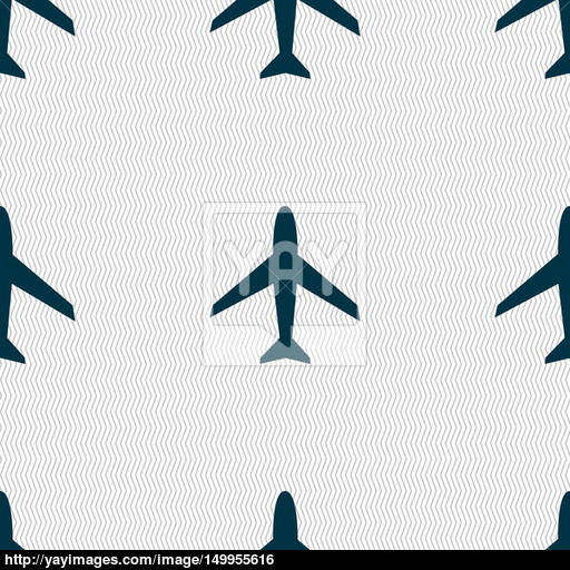 Airplane Sign Plane Symbol Travel Icon Flight Flat Label