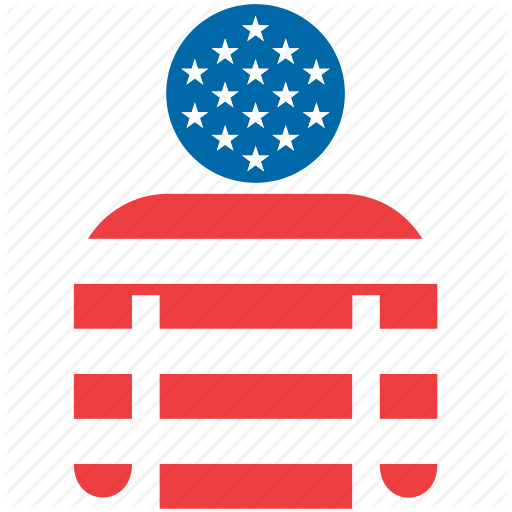 America, American, Country, Flag, United States, Us, Usa Icon