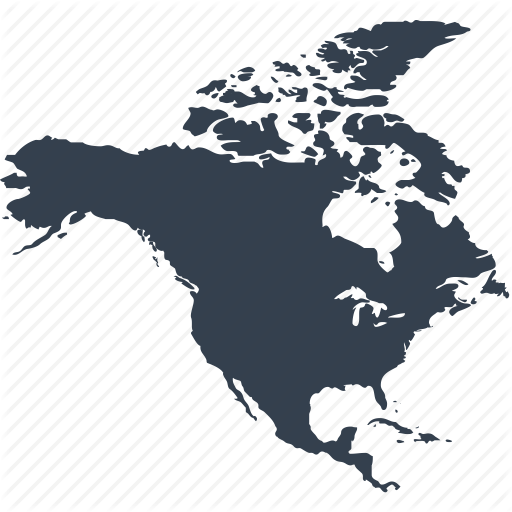 America, Continent, Geography, Location, Map, North, World Icon