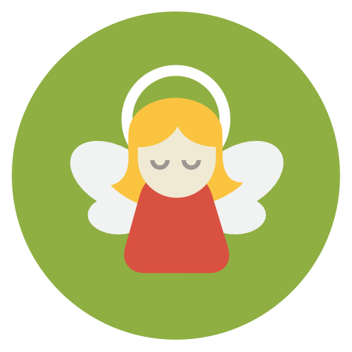 Angel Icon Flat Christmas Circle Iconset Fps