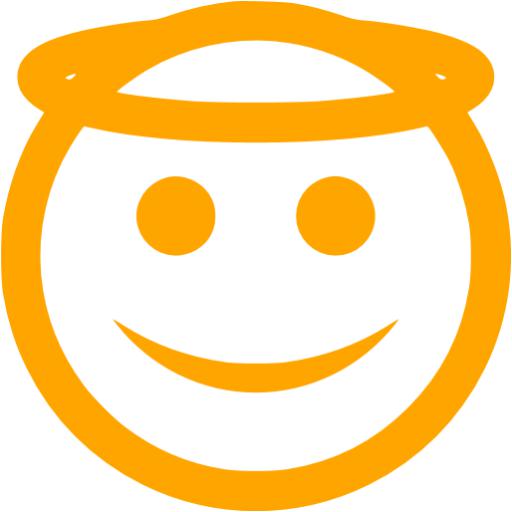 Orange Angel Icon