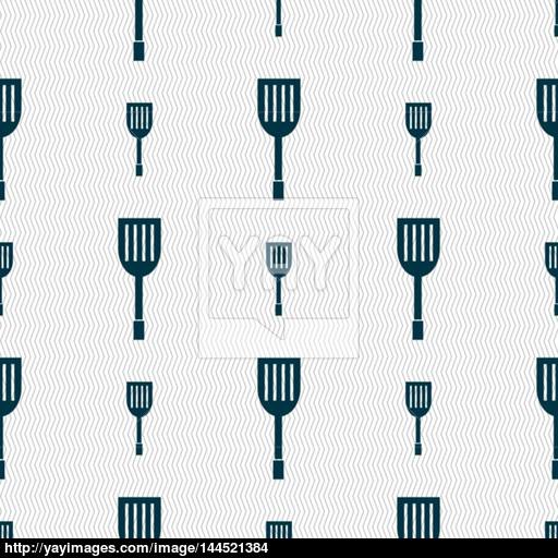 Kitchen Appliances Icon Sign Seamless Abstract Background