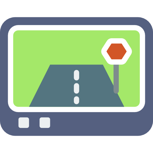 Gps Flat Dimgray Icon