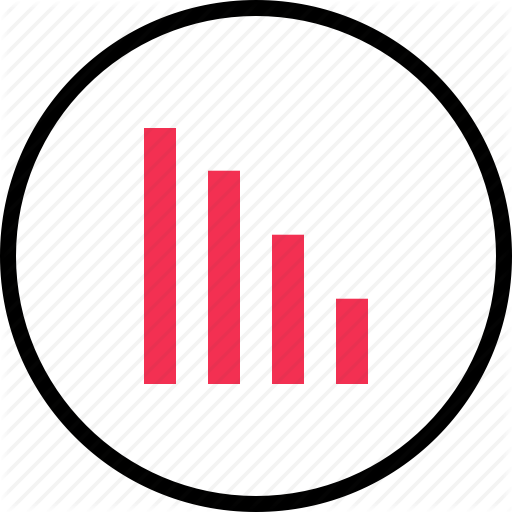 Bars, Data, Down, Graph, Low, Report Icon Icons Outline
