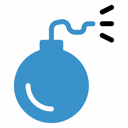 Bomb, Bombshell, Caution, Danger, Exploading, Explosive, Safety Icon