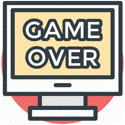 Game, Game Over, Lcd, Led, Monitor Screen Icon
