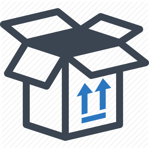 Open Box, Package, Shipment, This Side Up Icon