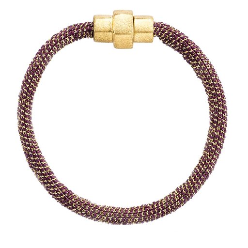 Groove Bracelet In Yellow Gold