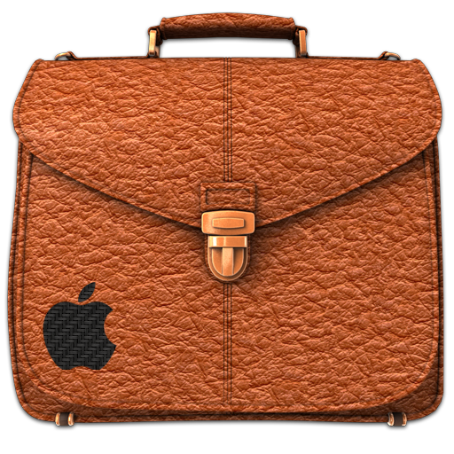 Briefcase Folder Rufous Icon