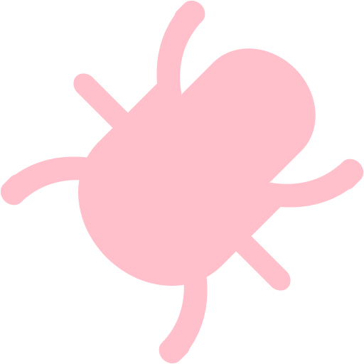 Pink Bug Icon