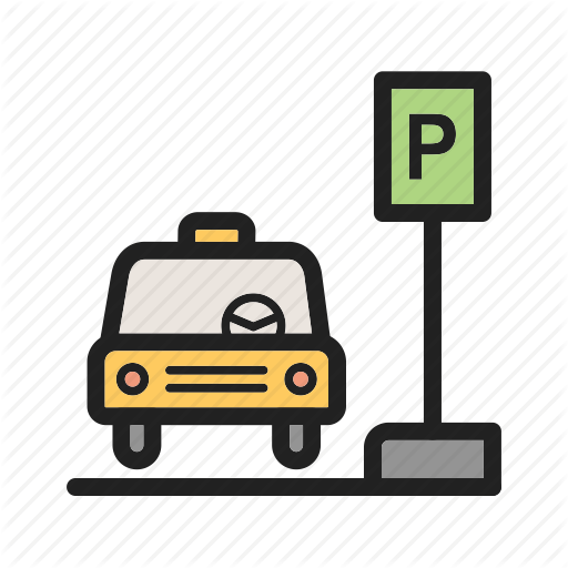 Cab, Car, Public, Stand, Station, Taxi, Transportation Icon