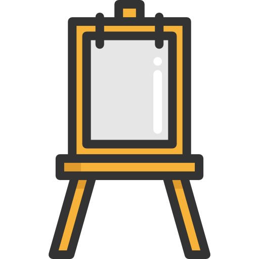 Canvas Flat Black Icon