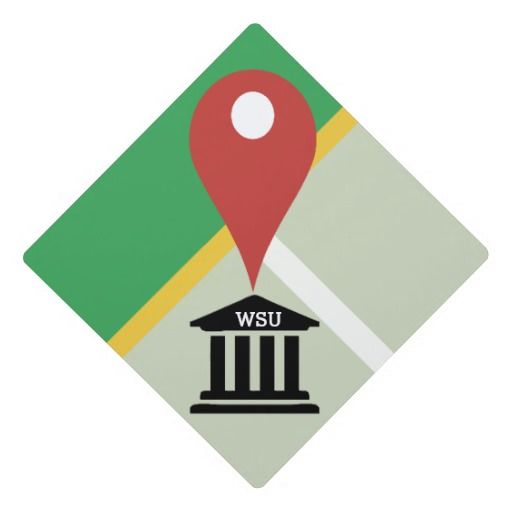 Find Me On The Map Icon Graduation Cap Topper Stand Out