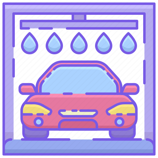 Automated Car Wash, Automatic Car Wash Icon