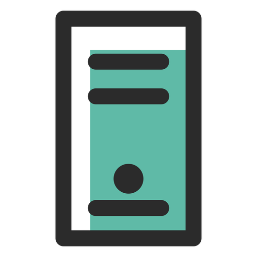 Computer Case Colored Stroke Icon