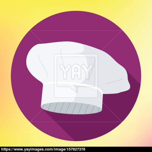 Chef Vector Hat Flat Icon Vector