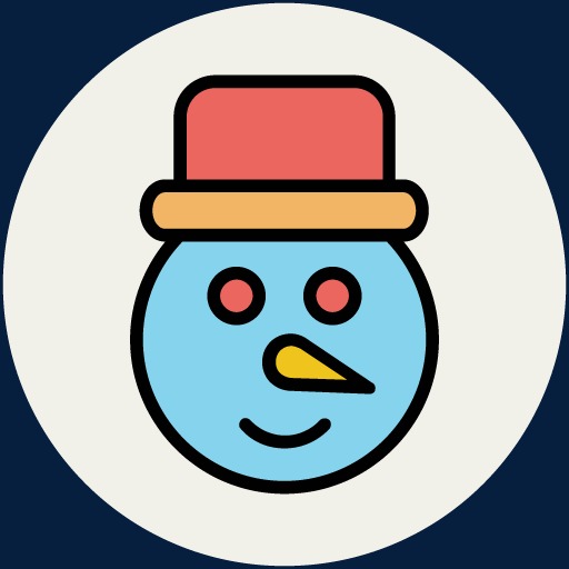 Christmas Ribbon Image,snowman Icon, Holiday Decorations