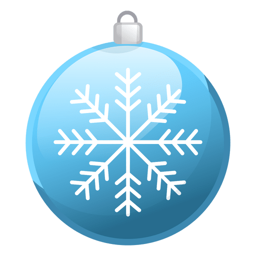 Shiny Blue Christmas Ornament Icon