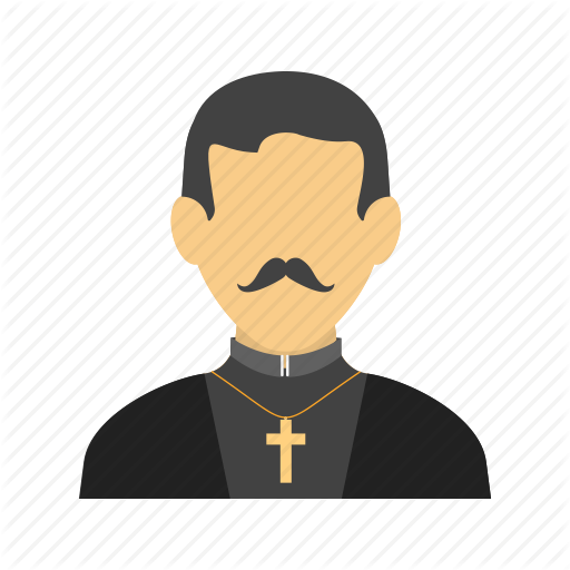 Catholic, Christian, Church, Cross, Man, Priest Icon