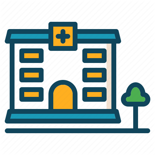Building Icon, Clinic, Dispensary, Hospital Icon