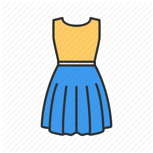 Clothes, Clothing, Dress, Woman's Dress Icon