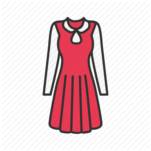 Clothes, Clothing, Dress, Women's Dress Icon