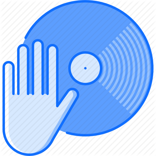 Club, Dj, Hand, Music, Party, Record, Vinyl Icon