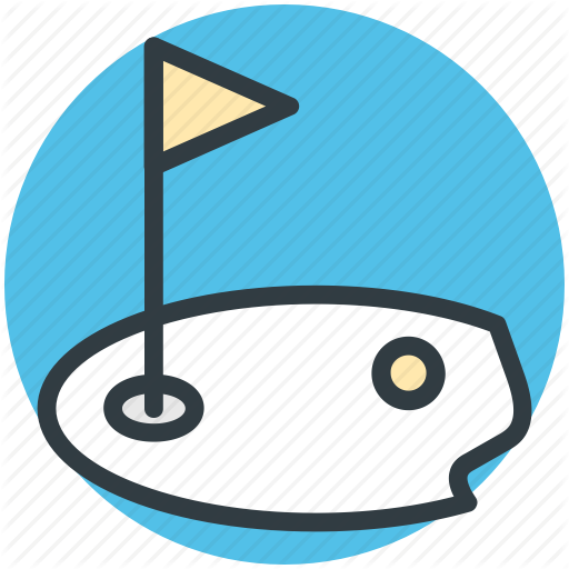 Golf, Golf Club, Golf Course, Golf Flag, Golf Hole Flag Icon