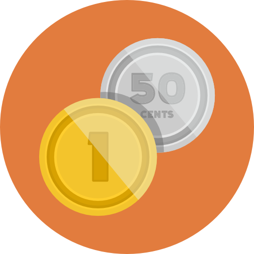 Coins Icon Flat Iconset Flat