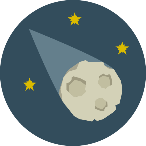 Education, Asteroid, Space, Astronomy, Meteor, Comet Icon
