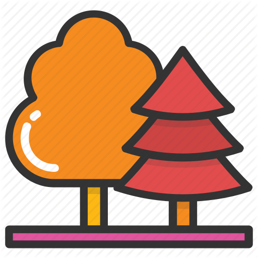 Conifer Trees, Forest, Park, Pines, Trees Icon