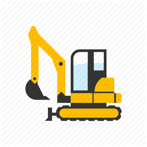 Construction, Digger, Digging, Excavator, Light, Mini, Small Icon