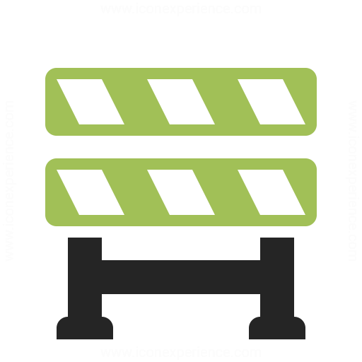 Construction Barrier Icon Iconexperience