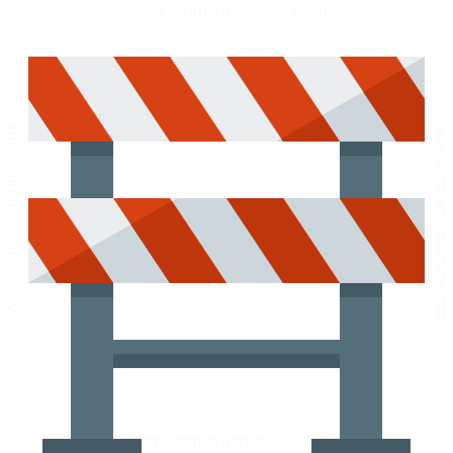 Iconexperience G Collection Construction Barrier Icon