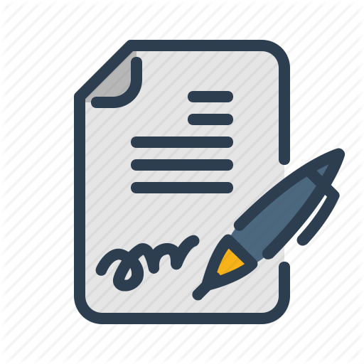 Agreement, Contract, Pen, Signature Icon